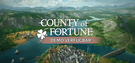 County of Fortune – mittelalterliche Grafschaft mit Siedlungen, Flüssen und Adelshäusern