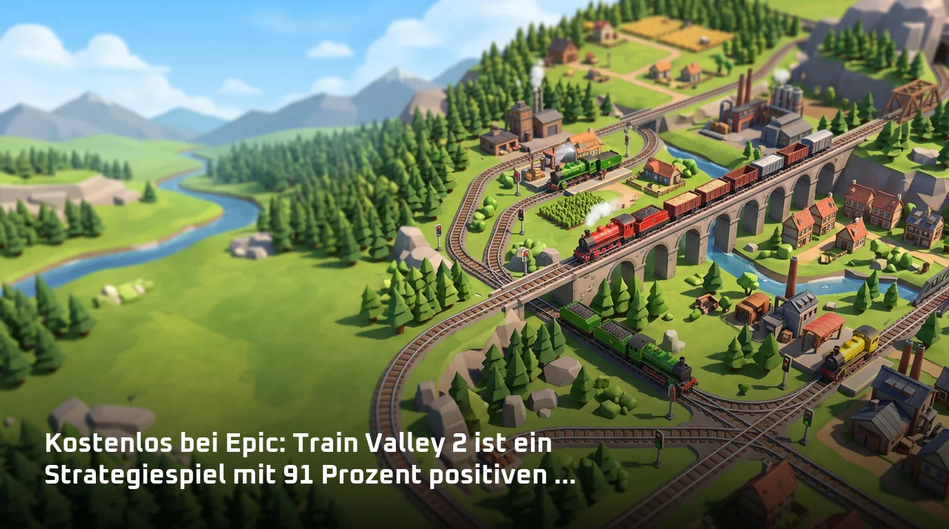 Kostenlos bei Epic: Train Valley 2 ist ein Strategiespiel mit 91 Prozent positiven Steam-Reviews