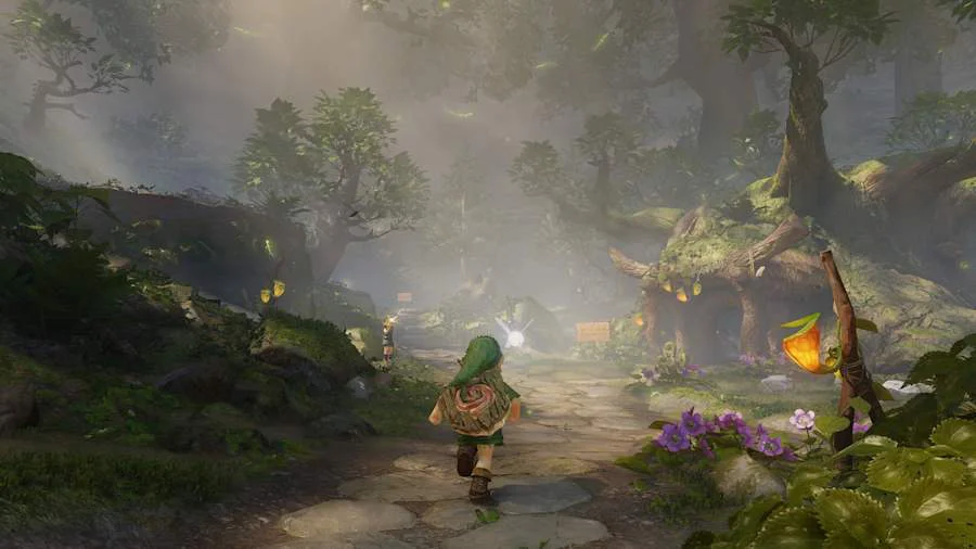 Spielszene aus Ocarina of Time auf der Switch 2 mit überarbeiteter Grafik