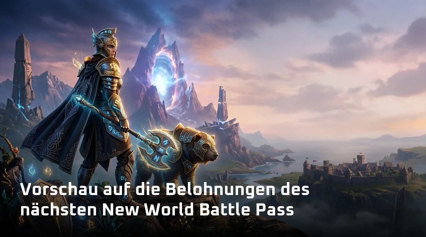 Vorschau auf die Belohnungen des nächsten New World Battle Pass